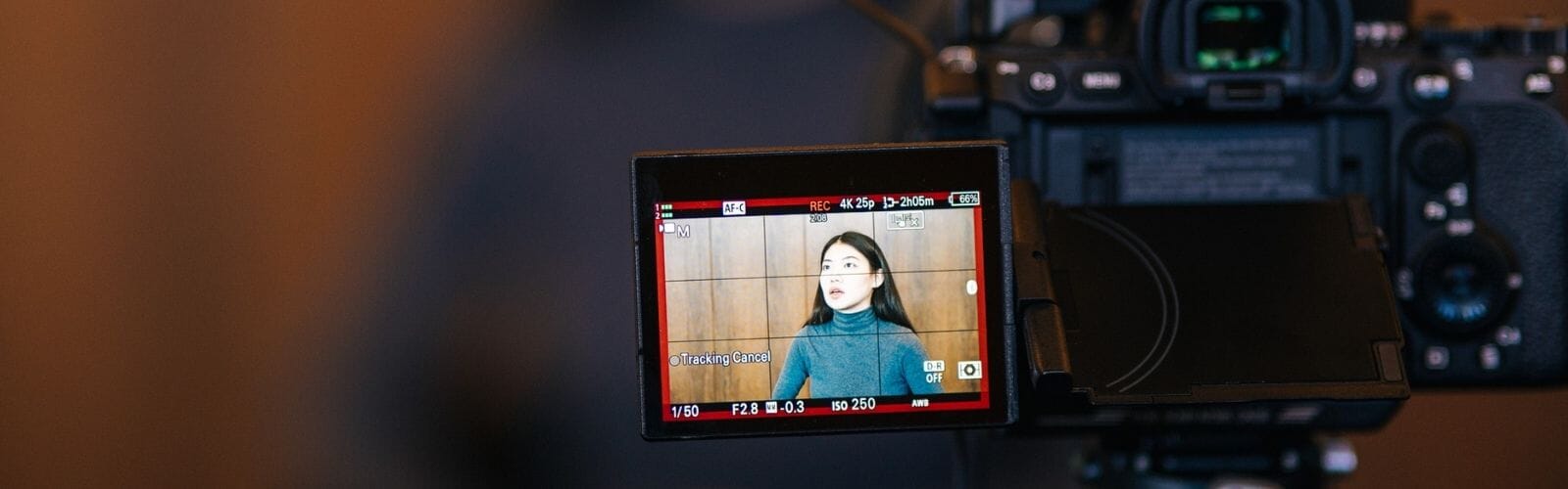 Yetta on camera (wide)