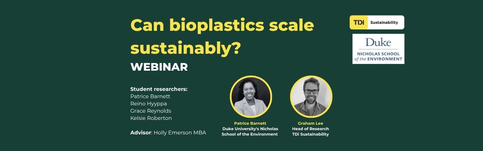 Bioplastics webinar