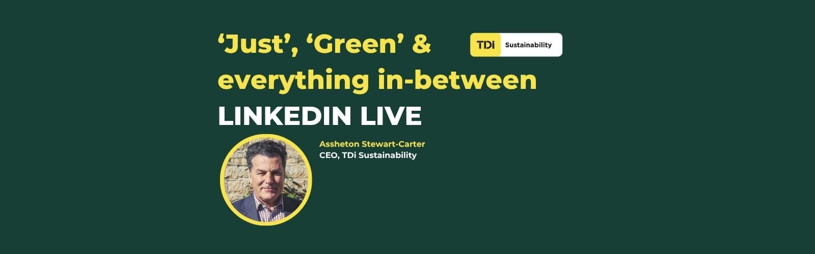 Just, green and everything in-between LinkedIn Live Discussion
