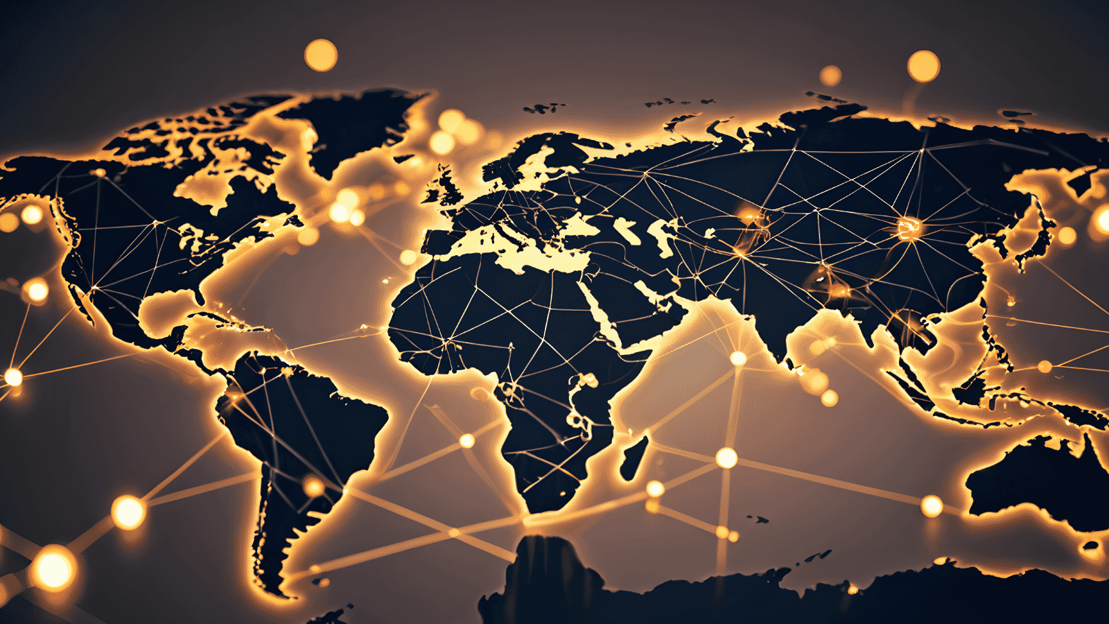 World supply chain map